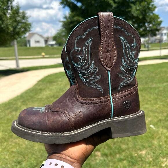 Ariat Fatbaby Heritage Dapper Western Boots Women’s Size‎ 6.5 Royal Chocolate - Picture 15 of 16